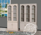 重庆家具 两门三门书柜 现代板式储物柜子自由组合玻璃柜 特价