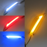高亮LED双色侧面转向灯暗夜刀锋带频闪 改装叶子板转向灯 行车灯