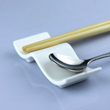创意骨瓷摆件筷架陶瓷筷座筷子托筷子架餐桌酒店餐厅实用两用筷枕