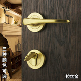 泰好铜锁 台湾世连泰好纯铜室内分体锁 现代美式简欧房门锁ME2207