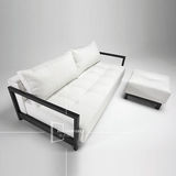依多维SF-0308高品质沙发定制 白色办公实木框架沙发+优质PU皮
