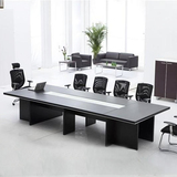 上海办公家具板式会议桌 洽谈桌带线槽 质量保证尺寸可定制F601