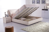 欧式床实木床带气动储物/经典100年/真皮双人软床订做2*2.2米大床