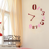 韩式手绘创意墙贴/数字时钟 背景 床头 装饰◆W-083 几点了？◆