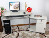 华可台式电脑桌转角电脑台组合办公桌宜家移动折叠旋转213特价