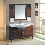 英皇凯迪大盆-古典复古卫浴 1.2米实木橡木浴室柜-浴柜M2305