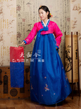 大长今韩服/朝鲜族民族服装/进口面料批发价格/24种颜色D-XH51870