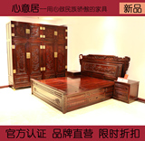 南美酸枝木 明清古典家具红木富贵麒麟床1.5/1.8米中式实木双人床