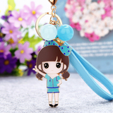 韩国创意礼品可爱小希女孩腕带汽车钥匙扣女包包挂件钥匙链圈饰品