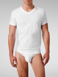 美国Calvin Klein/CK男士经典短袖纯棉薄款打底内衣T恤 圆领/V领