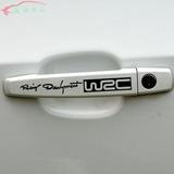 汽车贴纸 WRC 门拉手贴 反光车贴 个性 门把手贴 时尚车门小贴