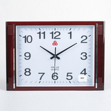 包邮三五简约大长方形钟表客厅挂钟静音卧室电池创意现代石英时钟