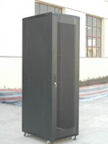 黑色图腾豪华型前后网门服务器机柜600*600*1.8米网络机柜37U机柜