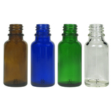 国产顶级20ml茶色/蓝色/绿色/透明玻璃精油瓶子/分装瓶/不含盖
