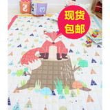 韩国代购纯棉卡通宝宝儿童游戏爬爬垫地毯卧室防滑加厚床边棉地垫