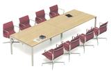 上海办公家具时尚会议桌长方形状现代风格板式条形定制自由组合
