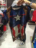 台湾阿京包邮UA安德玛男子 英雄系列美国队长 短袖紧身衣-1268262