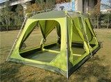 户外一室一厅全自动加厚面料2人3人5-8人帐篷三层野营露营帐篷
