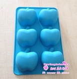 xj261 硅胶蛋糕模具 手工皂模具 DIY手工制作 烘焙 六连苹果