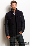 阿玛尼AX美国代购款男装羊毛短款棉衣外套夹克Z6K427PI