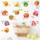 特价厨房玻璃冰箱贴纸儿童房行李箱创意卡通蔬菜可爱水果贴可移除