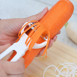 日本进口不锈钢刨丝刀刨皮刀萝卜丝厨房刨丝器切菜器切丝器擦丝器