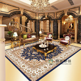 东升地毯卡特欧式客厅沙发茶几卧室中式美式古典田园混纺包邮蓝红