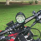 自行车前灯 强光山地车头灯爆亮进口灯珠 7核t6  骑行装备照明灯