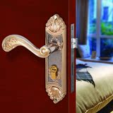 锌合金正品仿古欧式中式锁 室内锁木门卧室高档执手锁房门锁把手