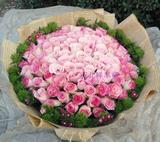 郑州同城鲜花预定99朵红玫瑰爱情生日花束求婚结婚纪念圣诞节花束