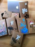 手绘长款钱包包装盒 手绘中国风礼物礼品包装盒 欣怡如玉原创手绘