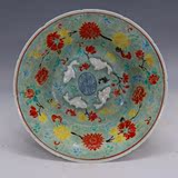 大清乾隆年制粉彩鱼纹碗 古董瓷器 古玩收藏 仿古大碗 复古汤碗