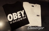 蛋哥代购 OBEY BOX Logo Worldwide 短袖 T恤 白标 经典 全棉
