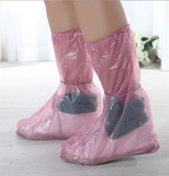 防雨防水鞋套男女式透明加厚平底防泥渍便携旅游漂流鞋套5双免邮