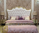 欧式双人床法式美式雕花床新古典实木床1.8米奢华婚床高档家具