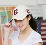 韩版女士G字母棒球帽春夏季逛街遮阳鸭舌帽青年时尚嘻哈帽子包邮