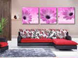 装饰画客厅现代简约沙发背景抽象紫色兰花墙壁挂无框画