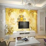 大型壁画定制客厅卧室沙发电视背景墙纸墙布壁画壁纸中式九龙图