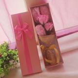 三八节创意玫瑰花束粉色蕾丝内裤礼盒生日礼物送闺蜜女友老婆情人