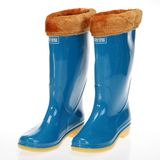 新款女士高筒特价防滑加绒保暖雨鞋促销女时尚耐磨雨靴厨房工作鞋