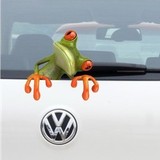卡通青蛙逼真个性搞笑车贴 3D可爱装饰贴纸拉花 壁虎汽车贴纸防水