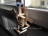 双足机器人科技小制作模型 小发明小实验 木制DIY益智玩具 拼装