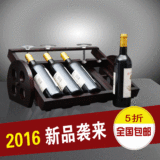 2016木质复古杯架红酒架摆件实木创意葡萄酒瓶欧式酒柜展示客厅