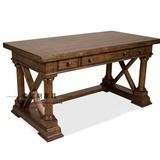 美式实木简约书桌复古书房橡木电脑桌写字台法式整装家用办公桌子