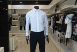卡特宾宝商务白色男长袖衬衫韩版修身 职业正装小领袋子批量购