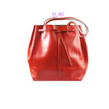 雅诗兰黛专柜2016新款红色水桶包 单肩包 时尚百搭款专柜赠品包