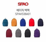 SPAO正品代购16春新款EXO SJ希澈AOA纯色双肩包书包背包
