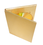 高档金色光盘盒子 单碟光盘木盒 CD盒 金装CD木盒 高质量光盘盒