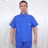 男士短袖工作服定制汽修服工程服适用上海大众工作服4s店售后维修