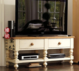 美式乡村实木家具欧式地中海小户型客厅电视柜 简约带抽屉电视柜